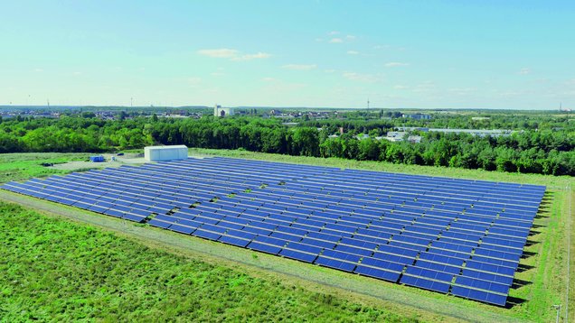 Solarkollektorfeld Senftenberg
