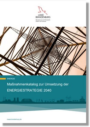 Cover des Maßnahmenkatalogs zur Umsetzung der Energiestrategie 2040